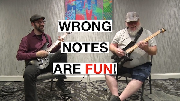 outside notes improvising solo